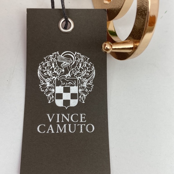 Vince Camuto gold belt, buckle with pearl & rhinestone accents NWT, size M - Picture 7 of 11